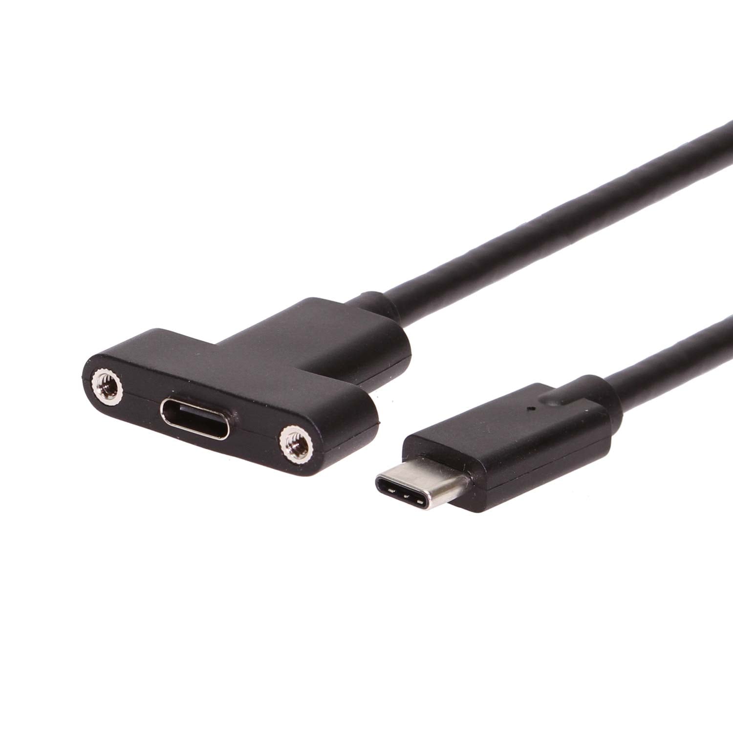 USB 3.2 Gen 2 Type-C Male to Female High Quality Panel Mount Cable 20 inch
