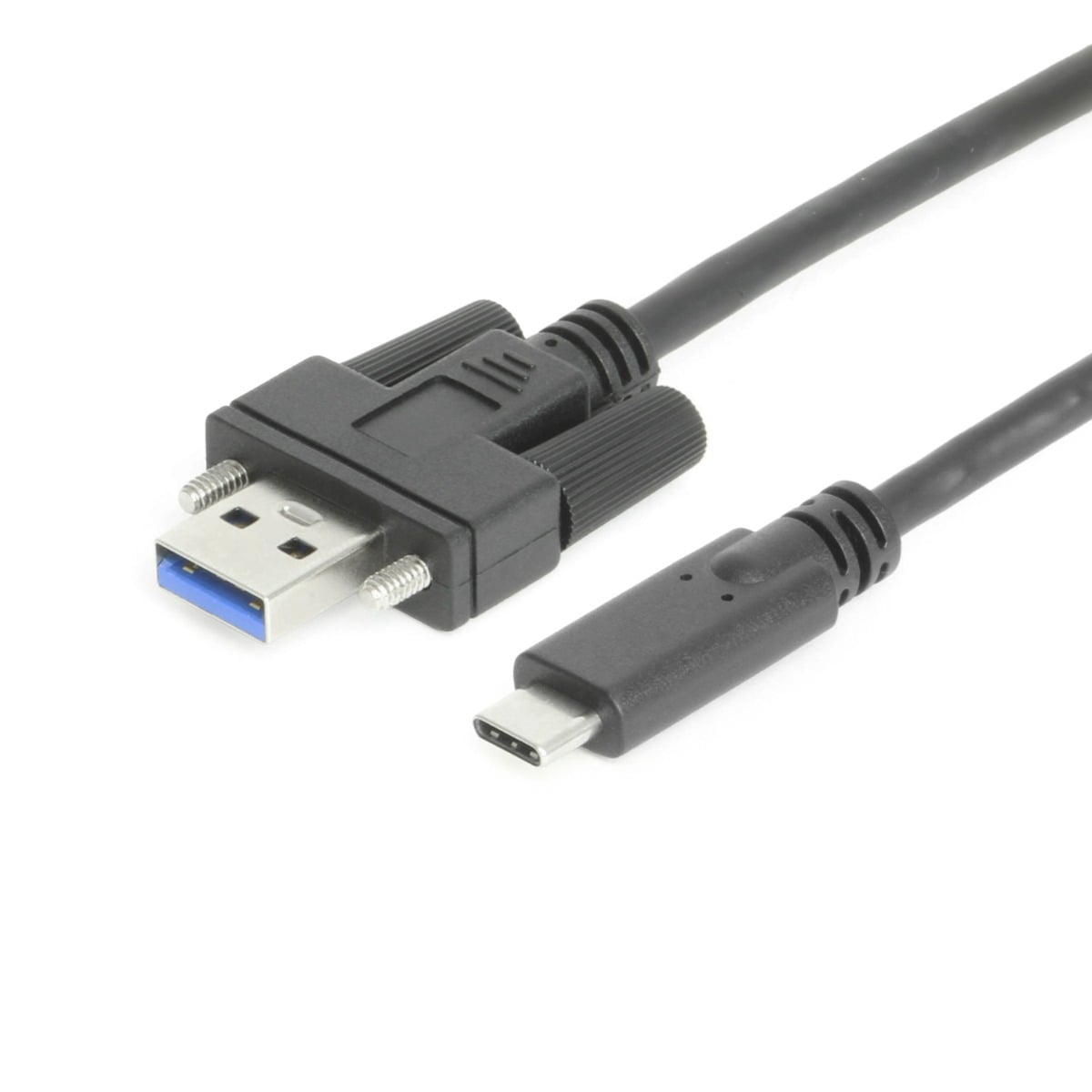 3ft USB 3.2 Gen 1 Screw-Locking Type-A to C Cable - High-Speed Data Transfer